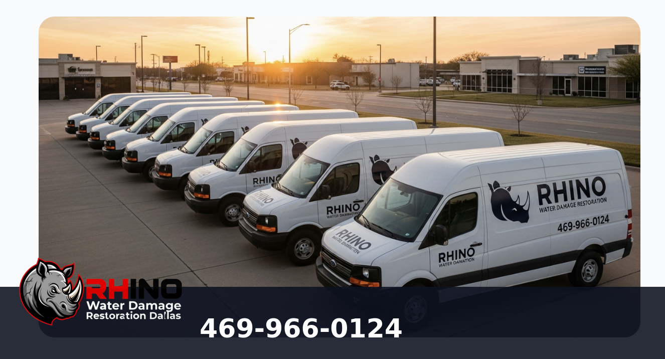 Rhino Water Damage Restoration fleet Dallas TX