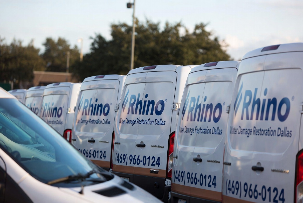 Rhino Water Damage Restoration fleet Dallas TX